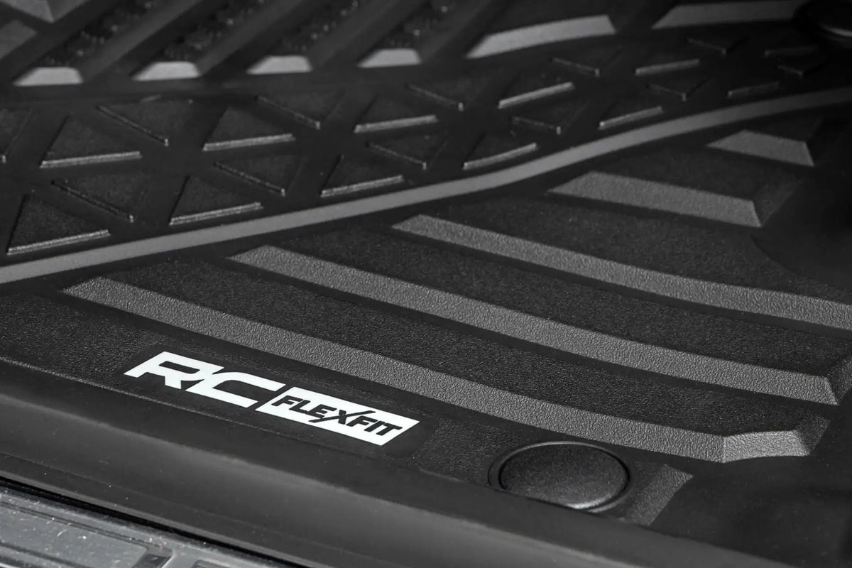 Flex-Fit Floor Mats | FR & RR | Crew | Ram 1500 (19-24)/1500 TRX (21-24) by Rough Country