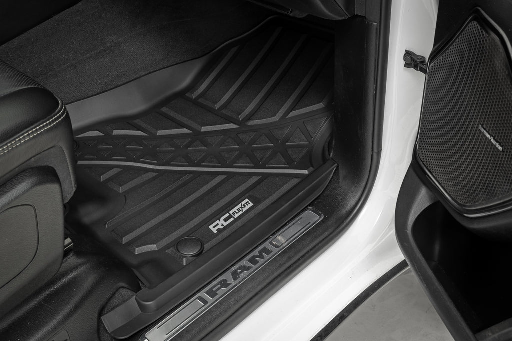 Flex-Fit Floor Mats | Front | Crew | Ram 1500 (19-24)/1500 TRX (21-24) by Rough Country