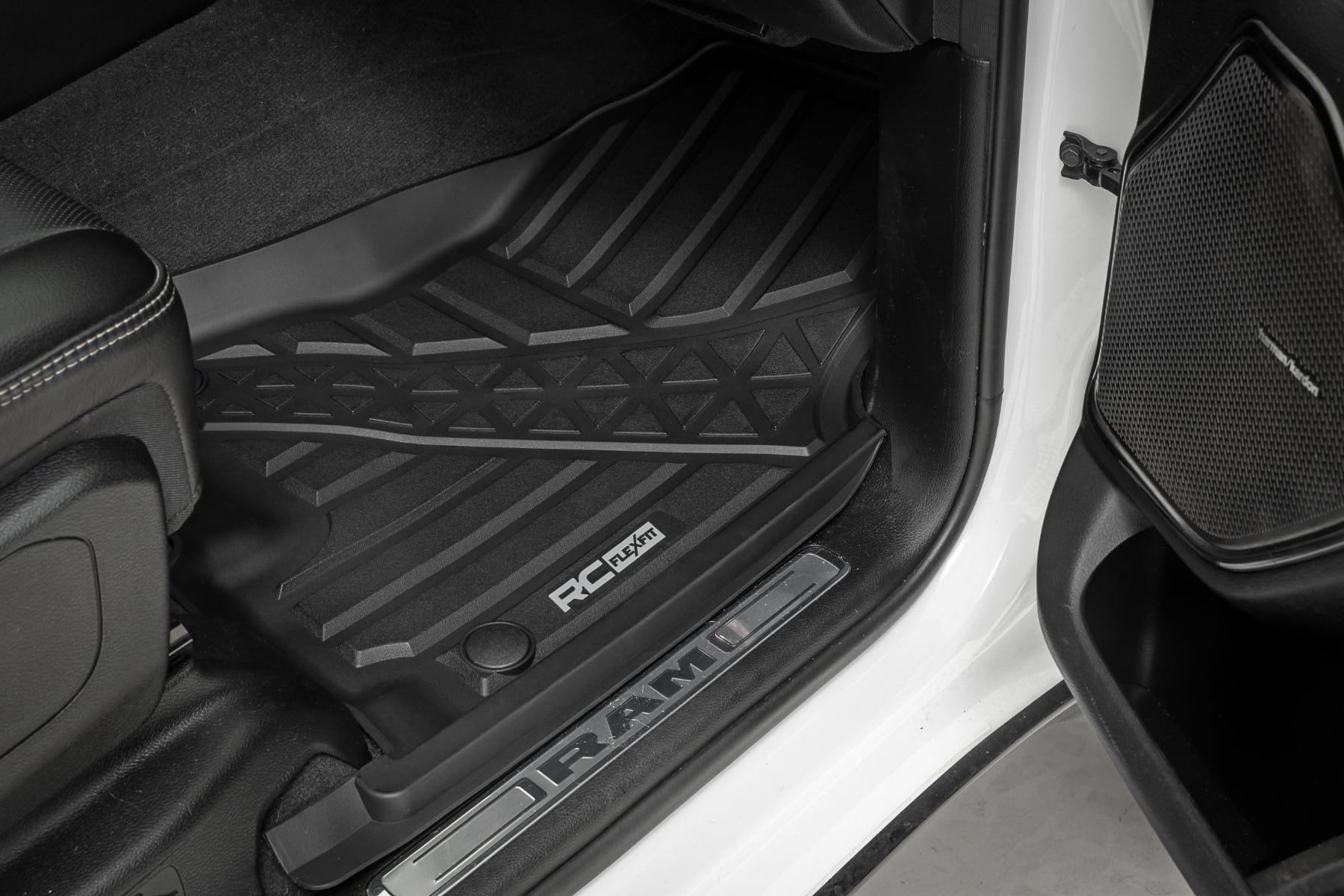 Flex-Fit Floor Mats | FR & RR | Crew | Ram 1500 (19-24)/1500 TRX (21-24) by Rough Country
