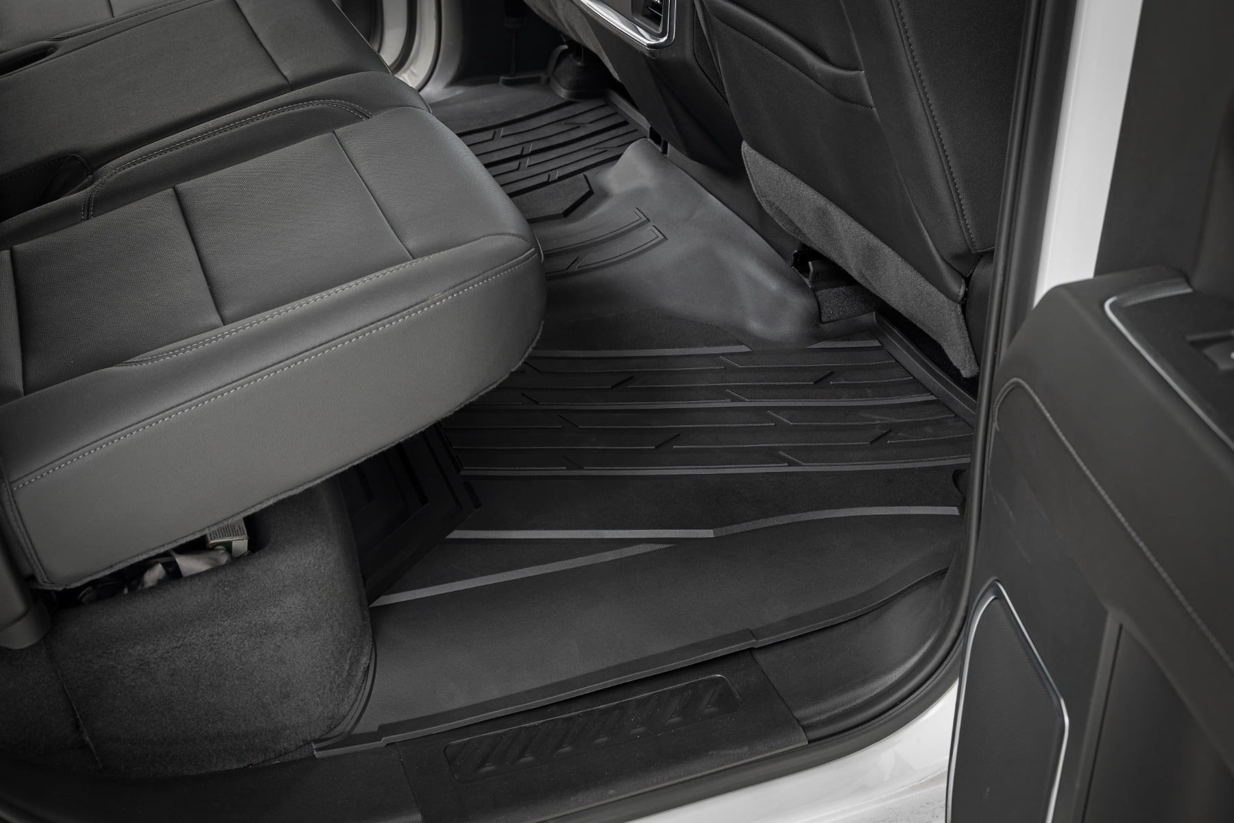 Flex-Fit Floor Mats | FR & RR | FR Bucket | Crew | Chevy/GMC 1500/2500HD/3500HD (19-26) by Rough Country