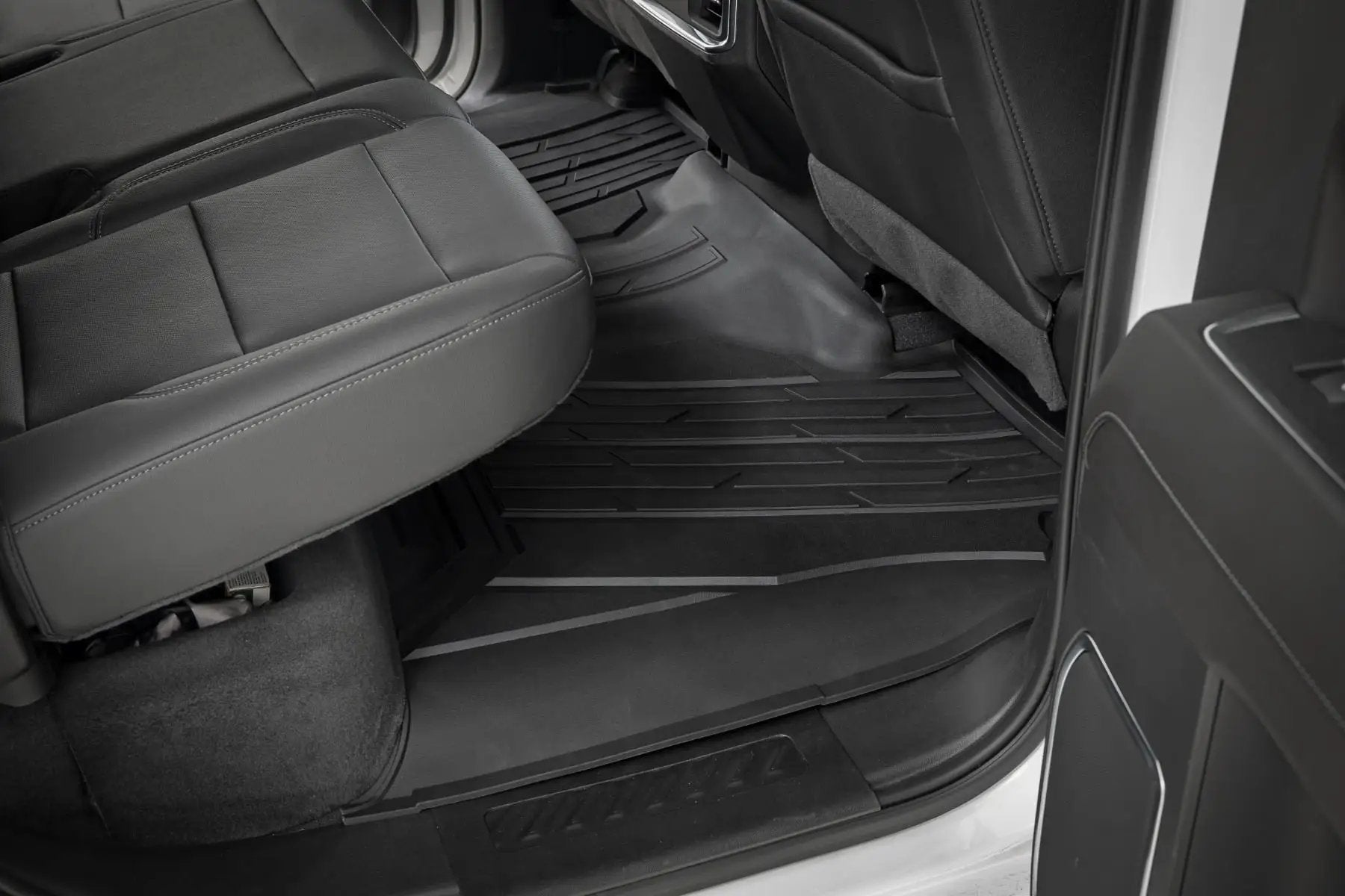 Flex-Fit Floor Mats | FR & RR | FR Bucket | Crew | Chevy/GMC 1500/2500HD/3500HD (19-26) by Rough Country
