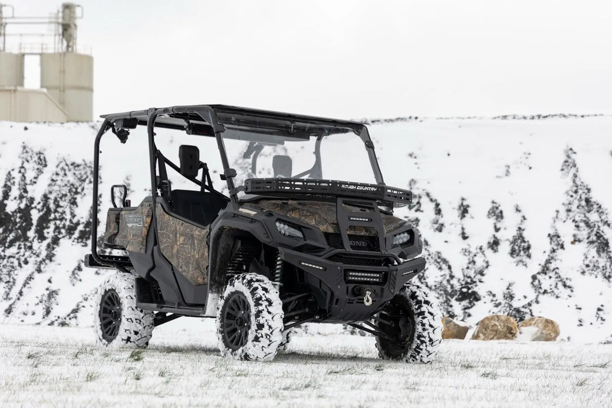 Front Cargo Rack |Black Series LED | 6" Light | Slim Line | Honda Pioneer 1000 by Rough Country