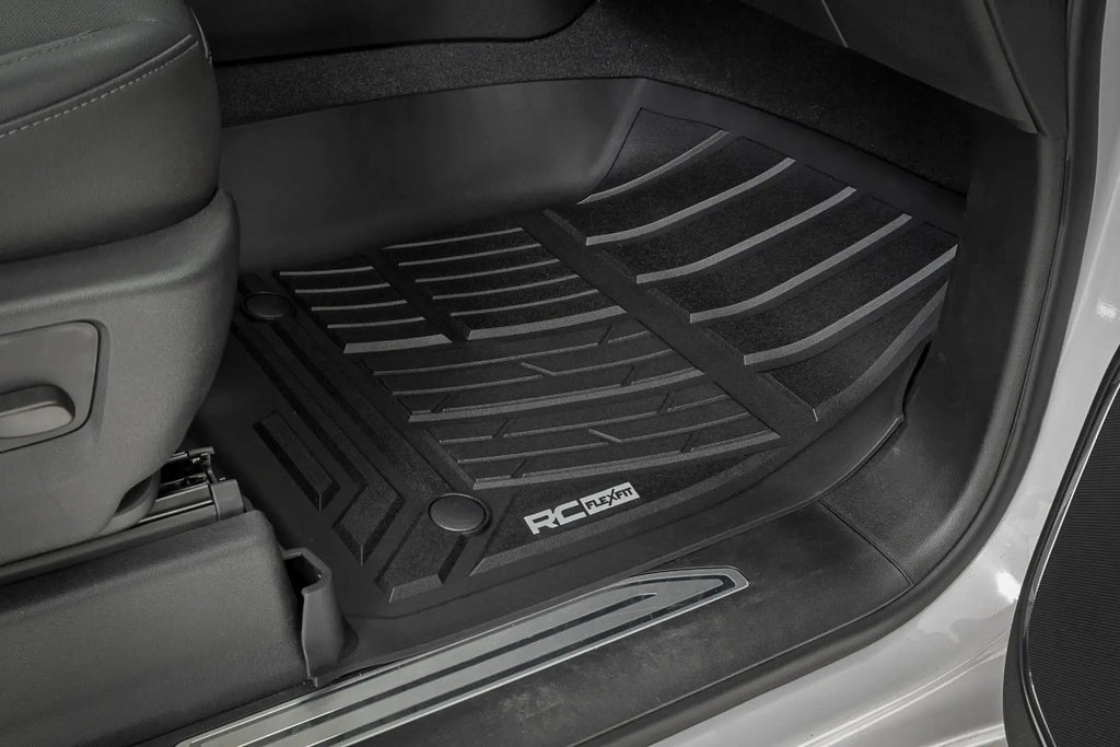 Flex-Fit Floor Mats | FR & RR | FR Bucket | Crew | Chevy/GMC 1500/2500HD/3500HD (19-26)