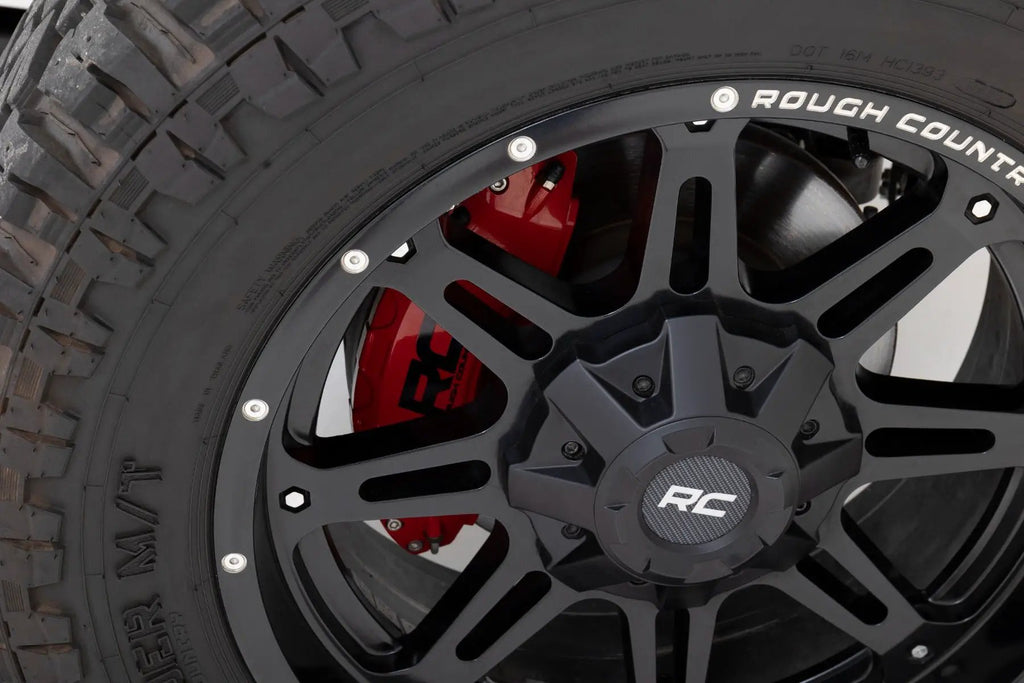 Caliper Covers | Rear | Red | Non-Sport | Jeep Wrangler JL (18-26)/Wrangler Unlimited (18-26) by Rough Country