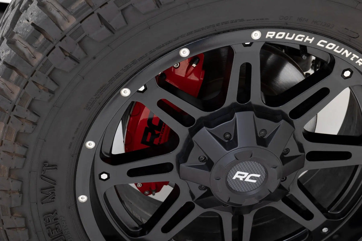 Caliper Covers | Rear | Red | Non-Sport | Jeep Wrangler JL (18-26)/Wrangler Unlimited (18-26) by Rough Country