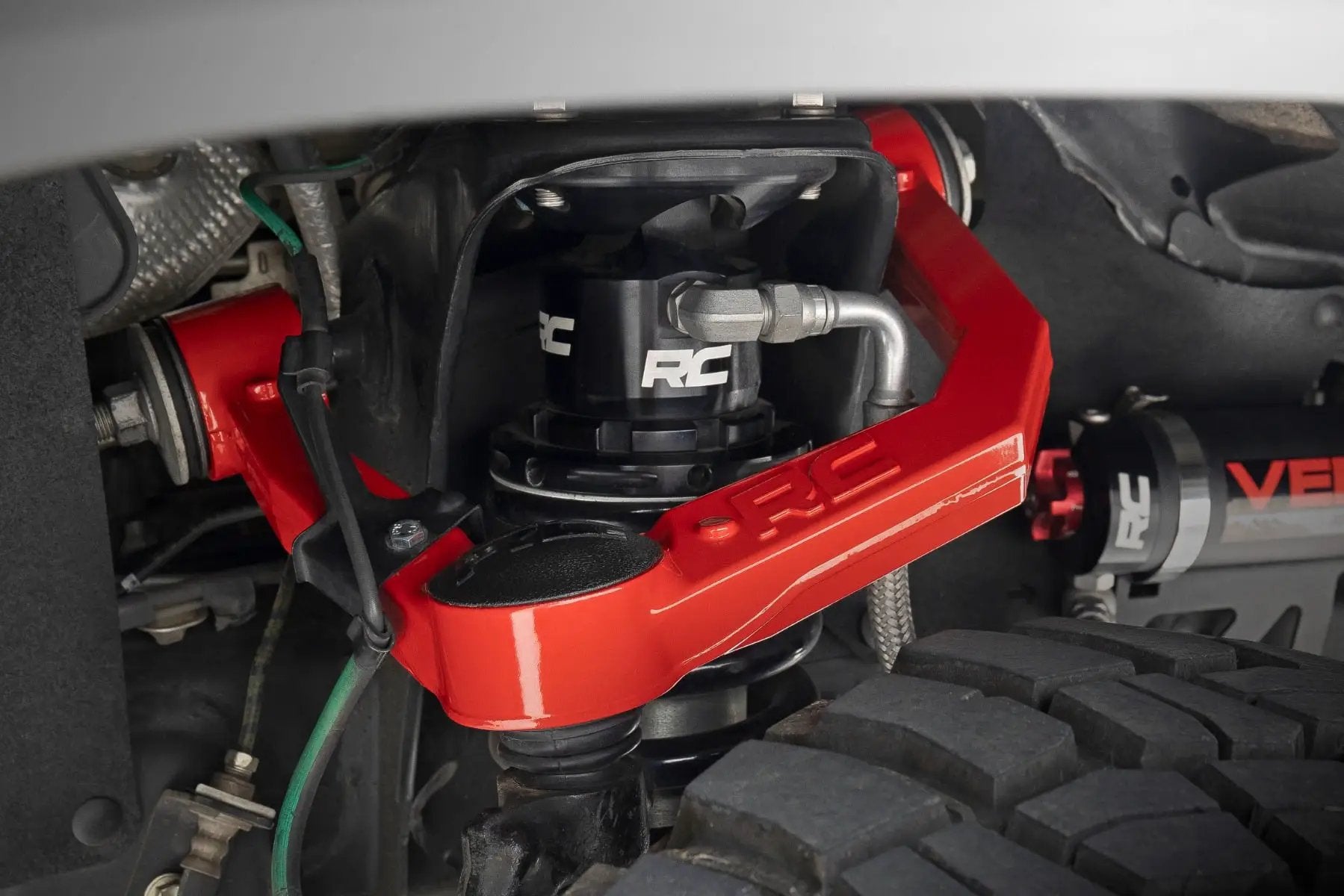 Red Forged Upper Control Arms | 3.5" Of Lift | Toyota 4Runner (10-24)/Tacoma (05-23) by Rough Country