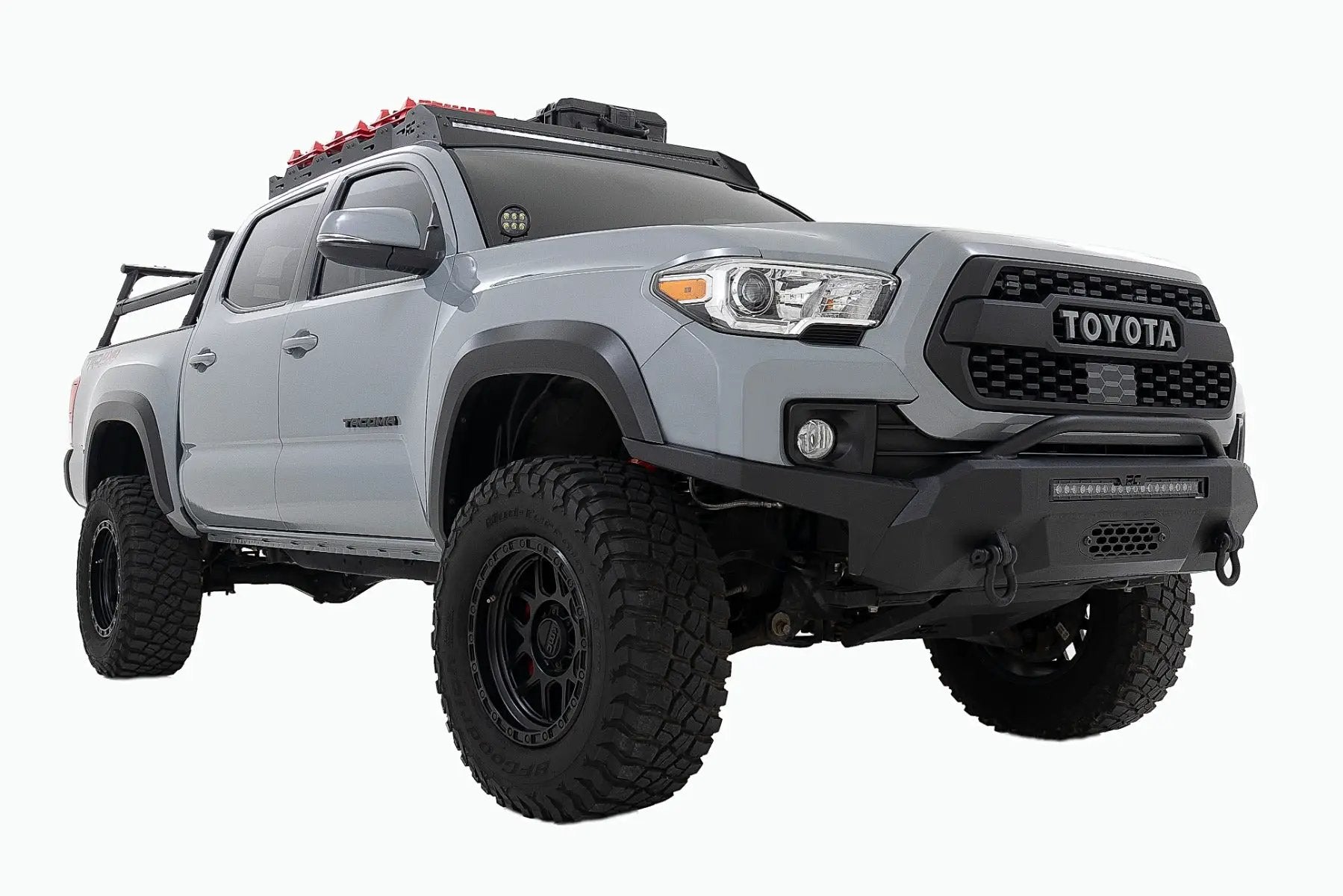 LED Light Kit | Ditch Mount | 2" Black Pair | Amber DRL | Toyota Tacoma (16-23) by Rough Country