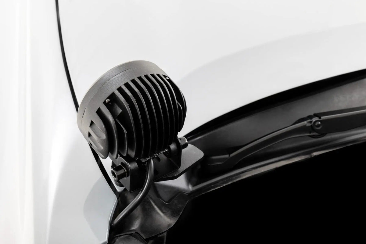 LED Light Kit | Ditch Mount | 3" OSRAM | Wide | Toyota Tacoma 2WD/4WD (16-23) by Rough Country