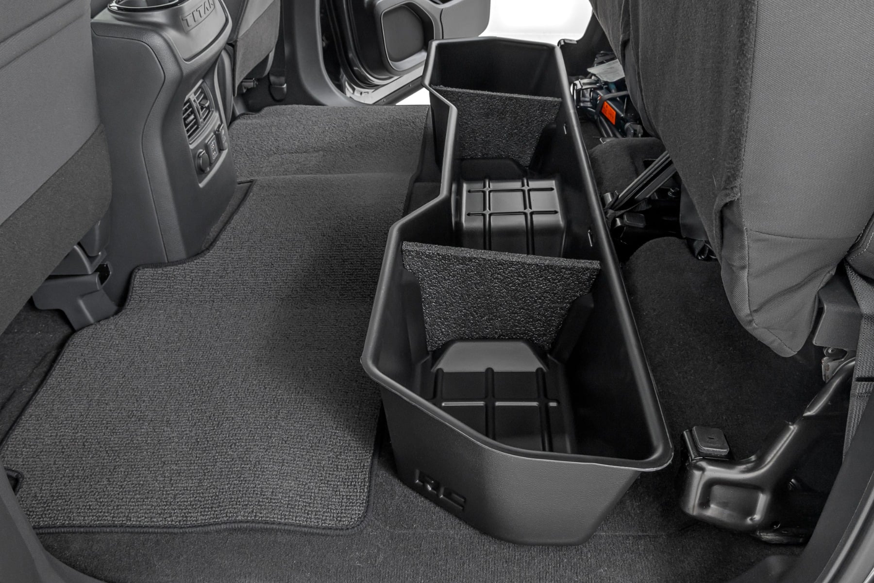 Under Seat Storage | Crew Cab | Nissan Titan 2WD/4WD (2004-2024) by Rough Country