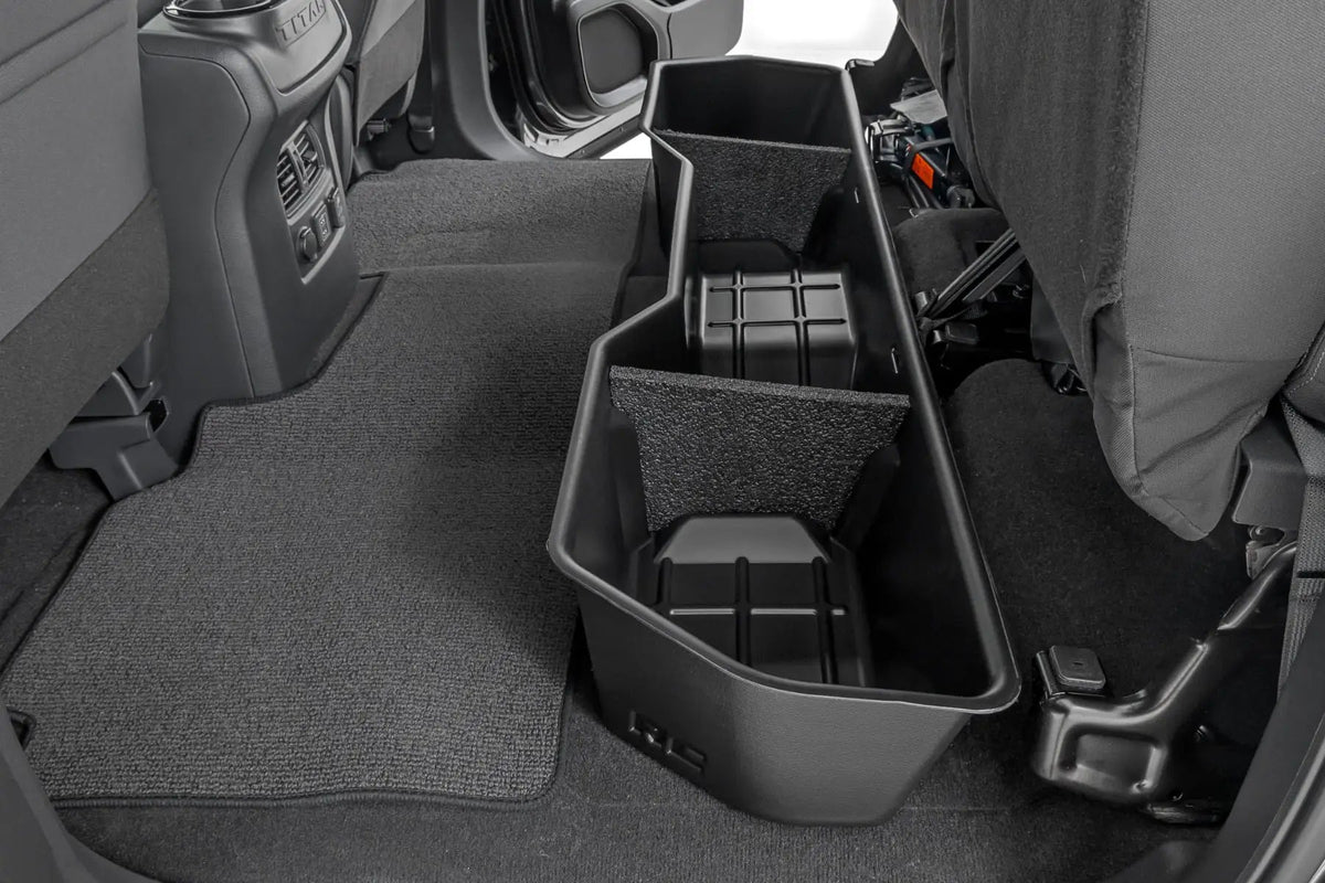 Under Seat Storage | Crew Cab | Nissan Titan 2WD/4WD (2004-2024) by Rough Country