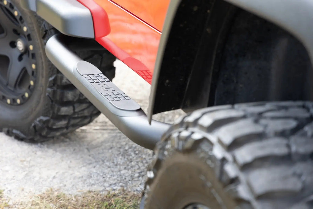Nerf Steps | 3-Inch Tube | Jeep Wrangler TJ (97-06)/Wrangler YJ (87-95) by Rough Country
