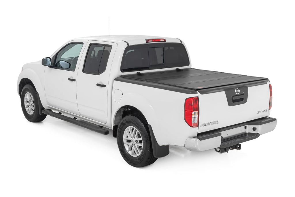 Hard Tri-Fold Flip Up Bed Cover | 5' Bed | Nissan Frontier 2WD/4WD (05-21) by Rough Country