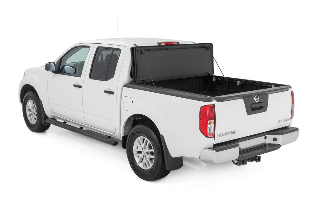 Hard Tri-Fold Flip Up Bed Cover | 5' Bed | Nissan Frontier 2WD/4WD (05-21) by Rough Country