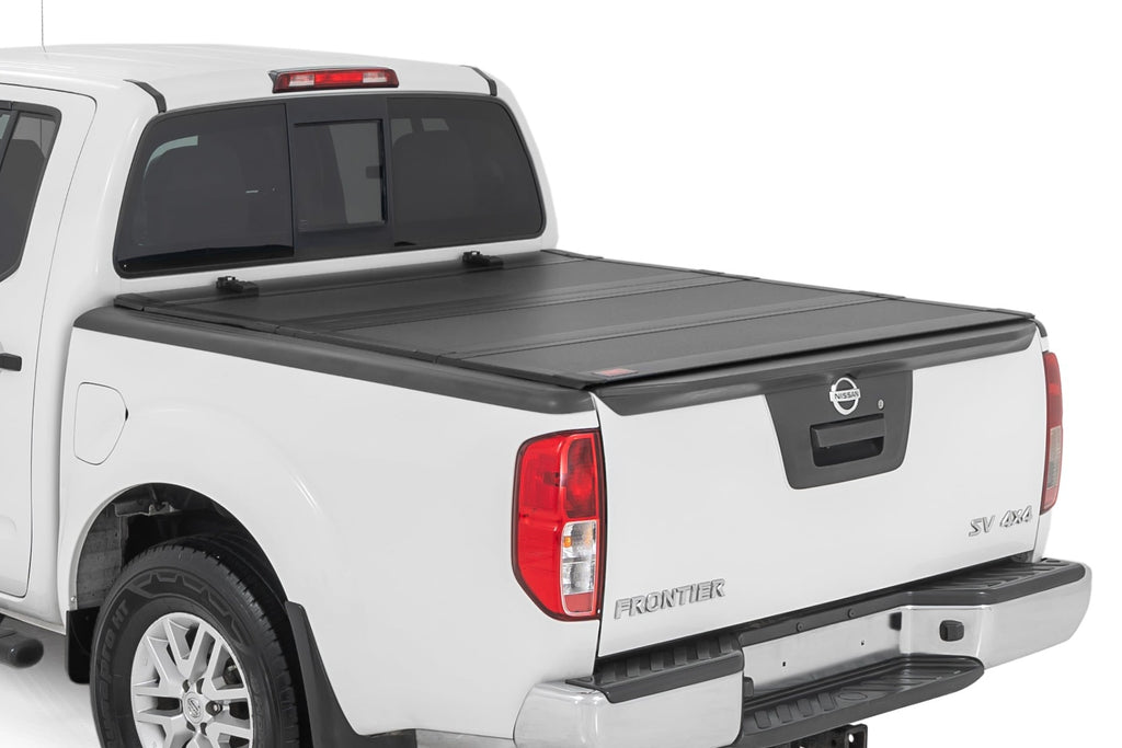 Hard Tri-Fold Flip Up Bed Cover | 5' Bed | Nissan Frontier 2WD/4WD (05-21) by Rough Country