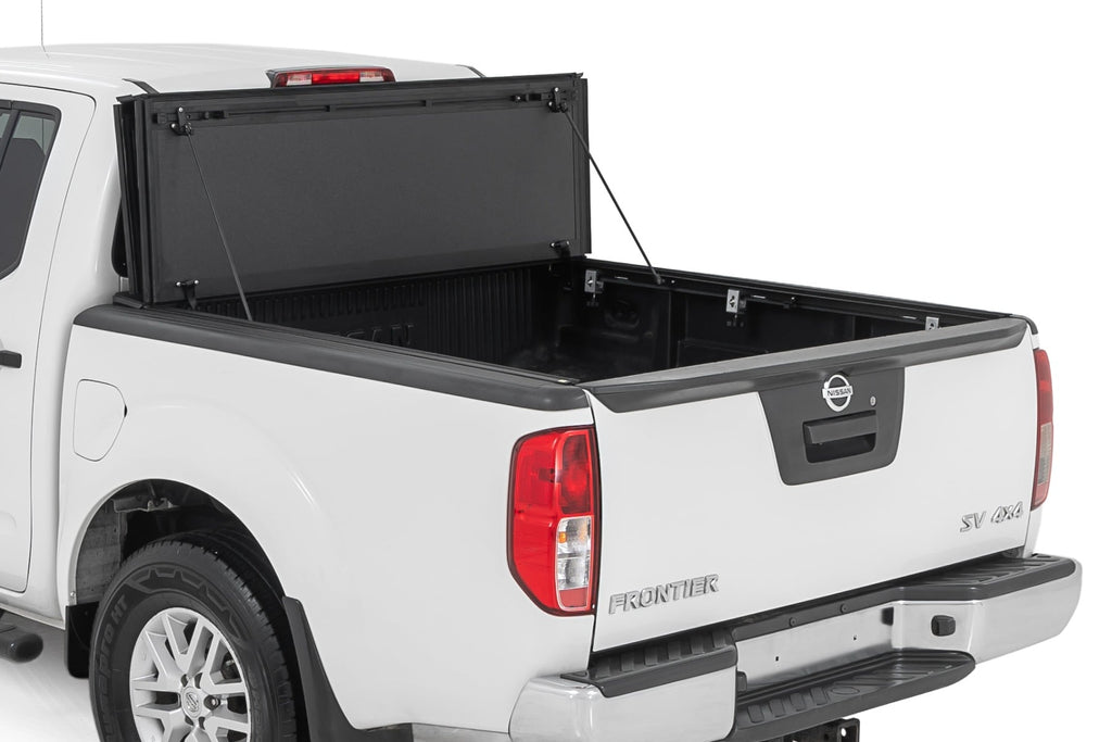 Hard Tri-Fold Flip Up Bed Cover | 5' Bed | Nissan Frontier 2WD/4WD (05-21) by Rough Country