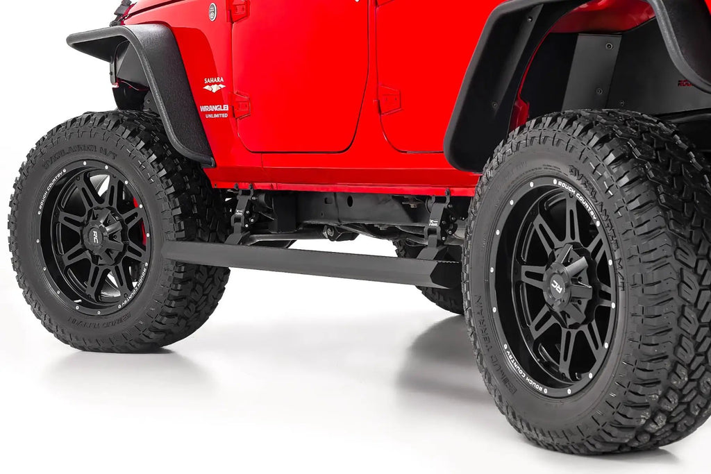 Power Running Boards | Dual Electric Motor | 4 Door | Jeep Wrangler Unlimited (07-18) by Rough Country