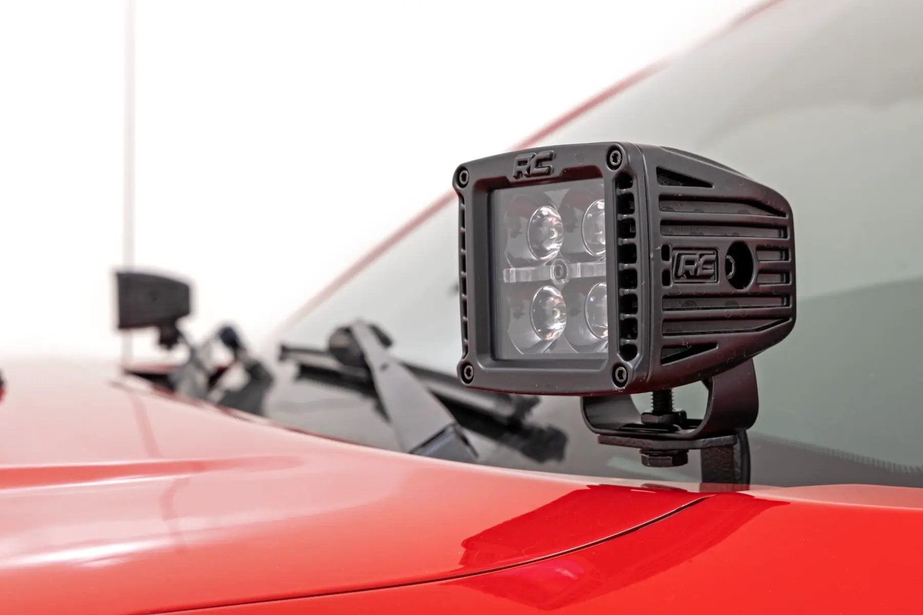 LED Light Kit | Ditch Mount | 2" Black Pair | White DRL | Toyota Tacoma (05-15) by Rough Country