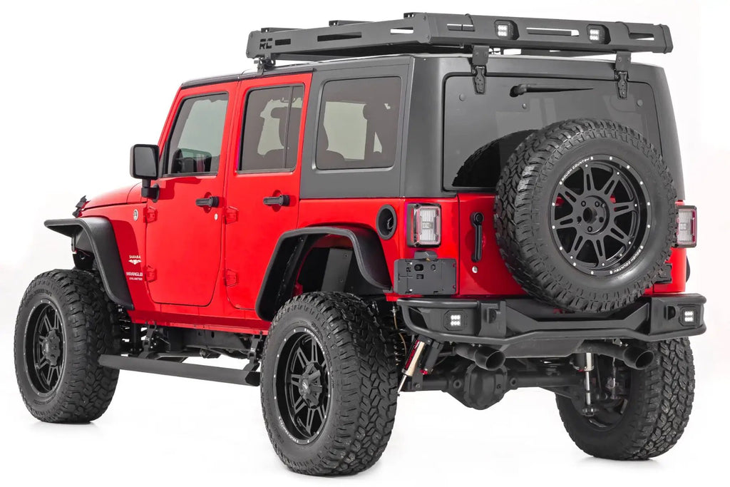 Power Running Boards | Dual Electric Motor | 4 Door | Jeep Wrangler Unlimited (07-18) by Rough Country