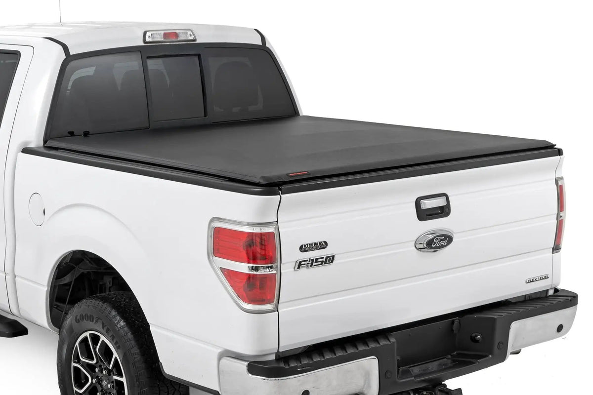 Soft Roll Up Bed Cover | 5'7" Bed | Ford F-150 2WD/4WD (2004-2014) by Rough Country