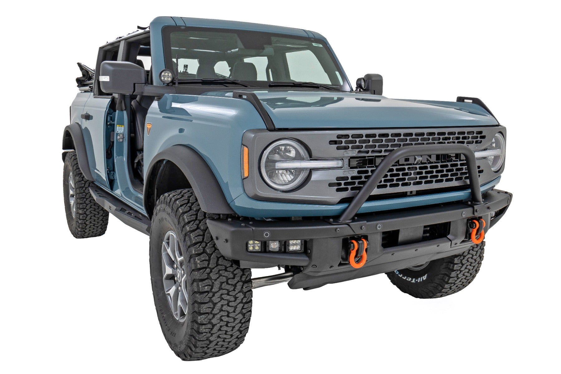 Safari Bar | 12" LED Light Bar | Black | Dual Row | OE Modular Steel | Ford Bronco (21-26) by Rough Country