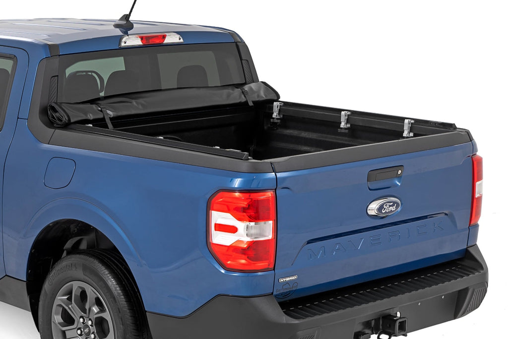 Soft Roll Up Bed Cover | 4'6" Bed | Ford Maverick 2WD/4WD (2022-2026) by Rough Country