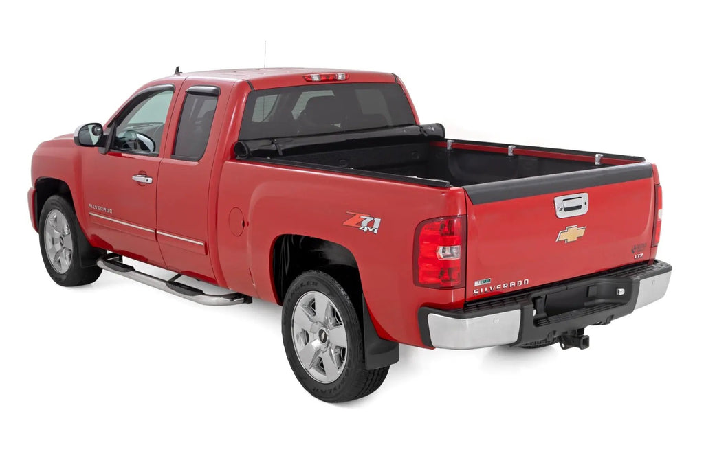 Soft Roll Up Bed Cover | 6'7" Bed | Chevy/GMC 1500/2500HD/3500HD (07-14) by Rough Country