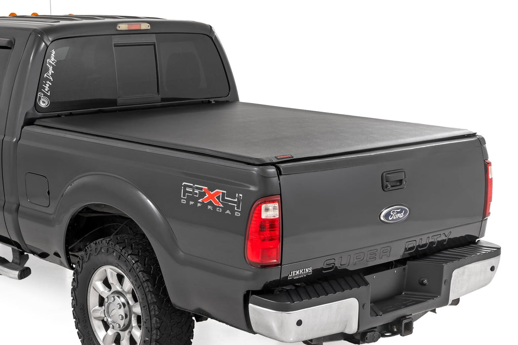 Soft Roll Up Bed Cover | 6'10" Bed | Ford F-250/F-350 Super Duty (99-16) by Rough Country