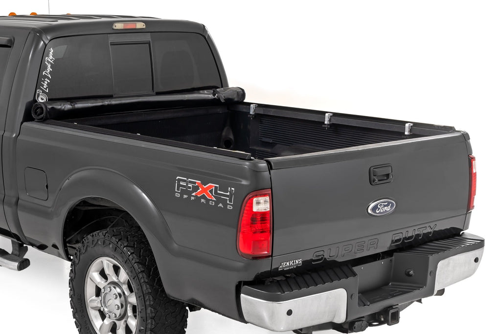 Soft Roll Up Bed Cover | 6'10" Bed | Ford F-250/F-350 Super Duty (99-16) by Rough Country