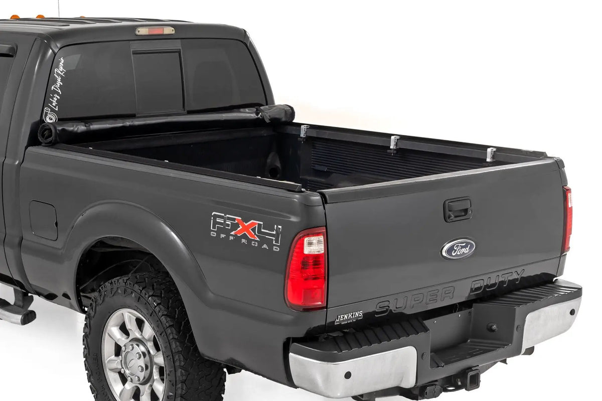Soft Roll Up Bed Cover | 6'10" Bed | Ford F-250/F-350 Super Duty (99-16) by Rough Country