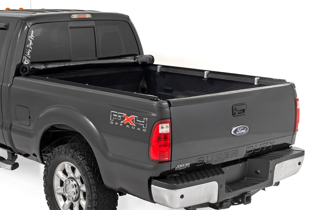 Soft Roll Up Bed Cover | 6'10" Bed | Ford F-250/F-350 Super Duty (99-16) by Rough Country