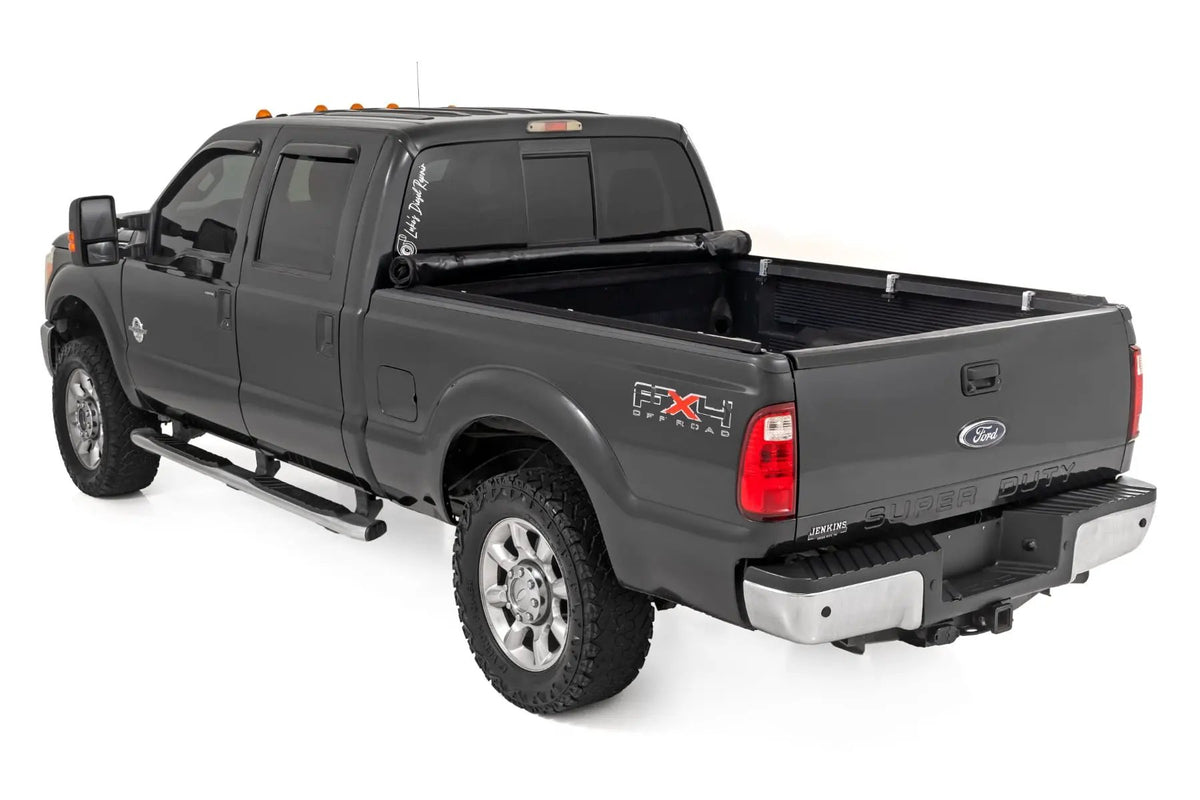 Soft Roll Up Bed Cover | 6'10" Bed | Ford F-250/F-350 Super Duty (99-16) by Rough Country