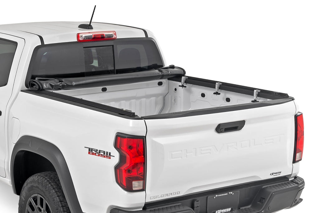 Soft Roll Up Bed Cover | 5' Bed | Chevy/GMC Canyon/Colorado 2WD/4WD (15-26) by Rough Country