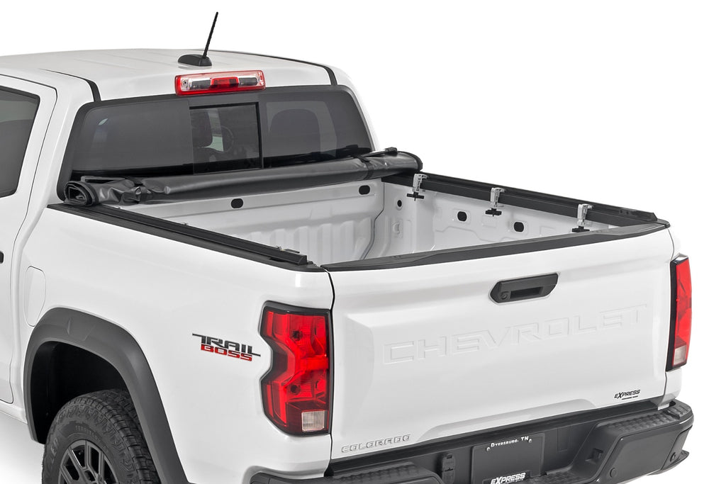 Soft Roll Up Bed Cover | 5' Bed | Chevy/GMC Canyon/Colorado 2WD/4WD (15-26) by Rough Country