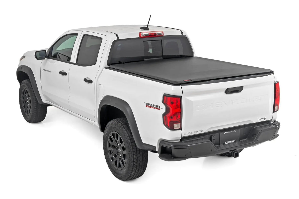 Soft Roll Up Bed Cover | 5' Bed | Chevy/GMC Canyon/Colorado 2WD/4WD (15-26) by Rough Country