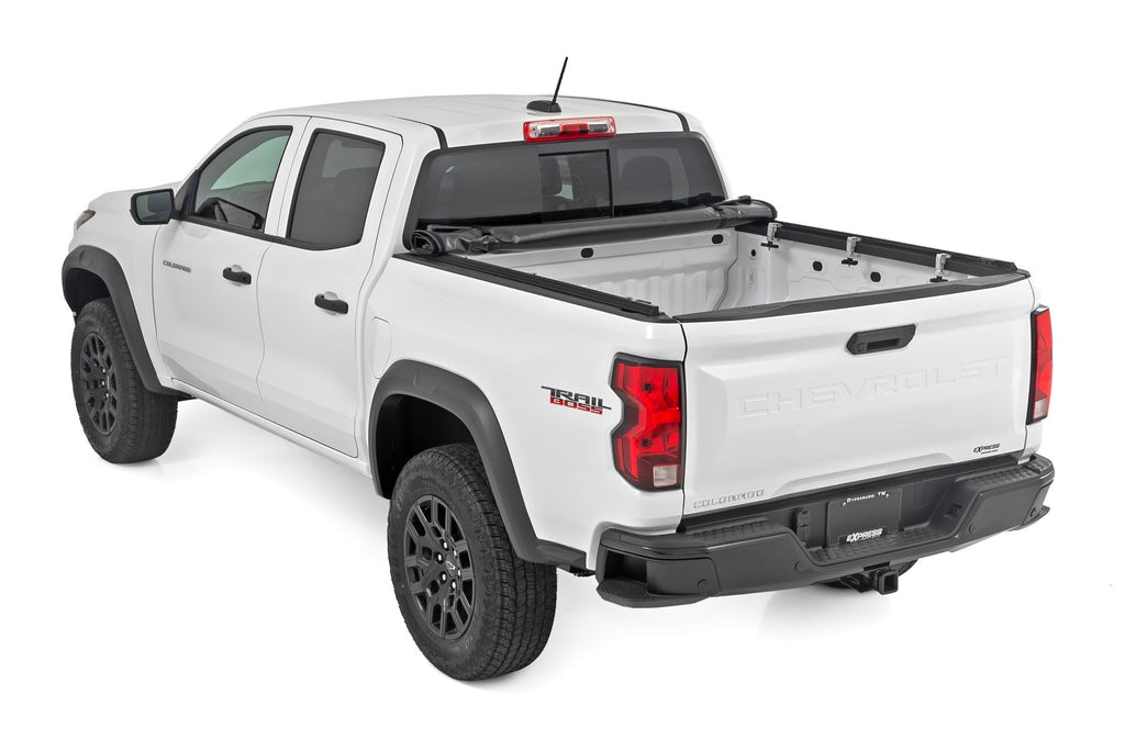 Soft Roll Up Bed Cover | 5' Bed | Chevy/GMC Canyon/Colorado 2WD/4WD (15-26) by Rough Country