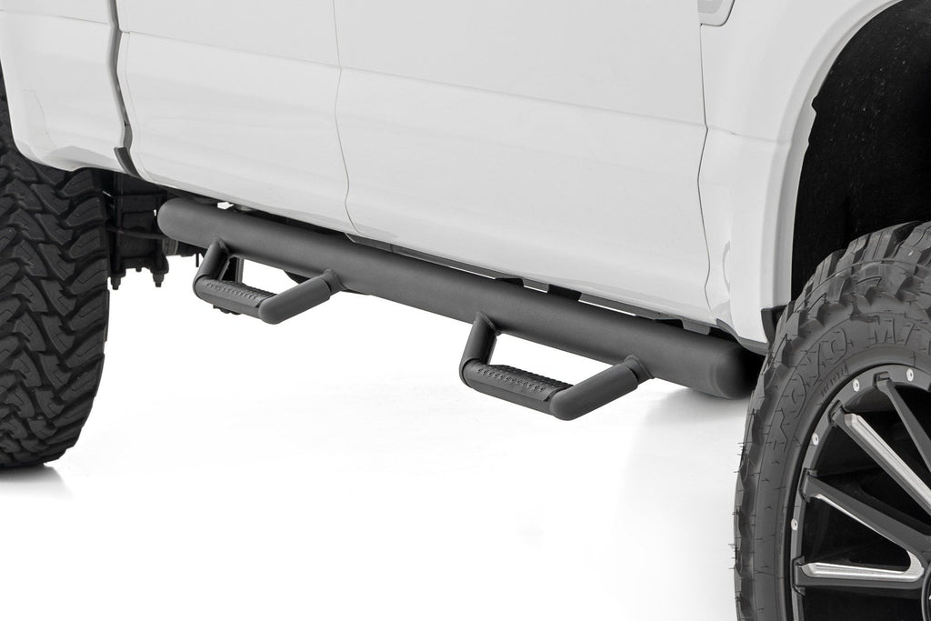Nerf Steps | Cab Length | Crew | Ford F-150/Lightning/F-250/F-350/Raptor (15-26) by Rough Country