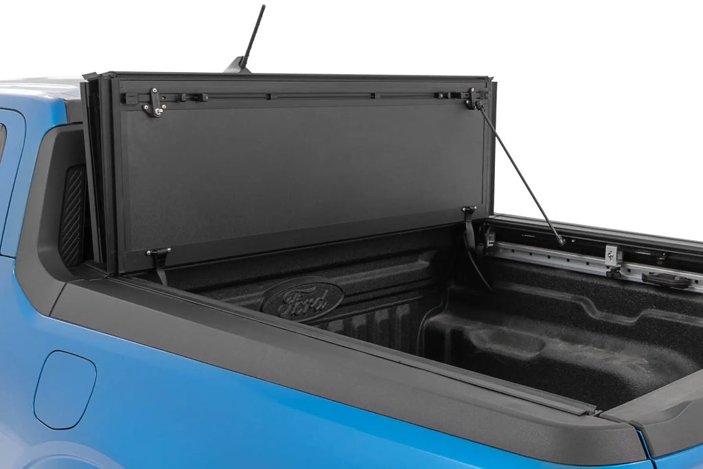Hard Tri-Fold Flip Up Bed Cover | 4'6" Bed | Ford Maverick 2WD/4WD (22-26) by Rough Country