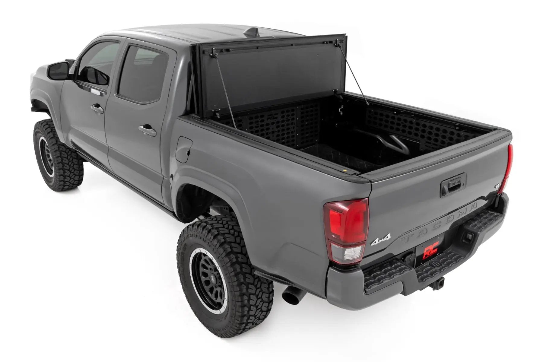 Hard Tri-Fold Flip Up Bed Cover | 6' Bed | Toyota Tacoma 2WD/4WD (2005-2015) by Rough Country