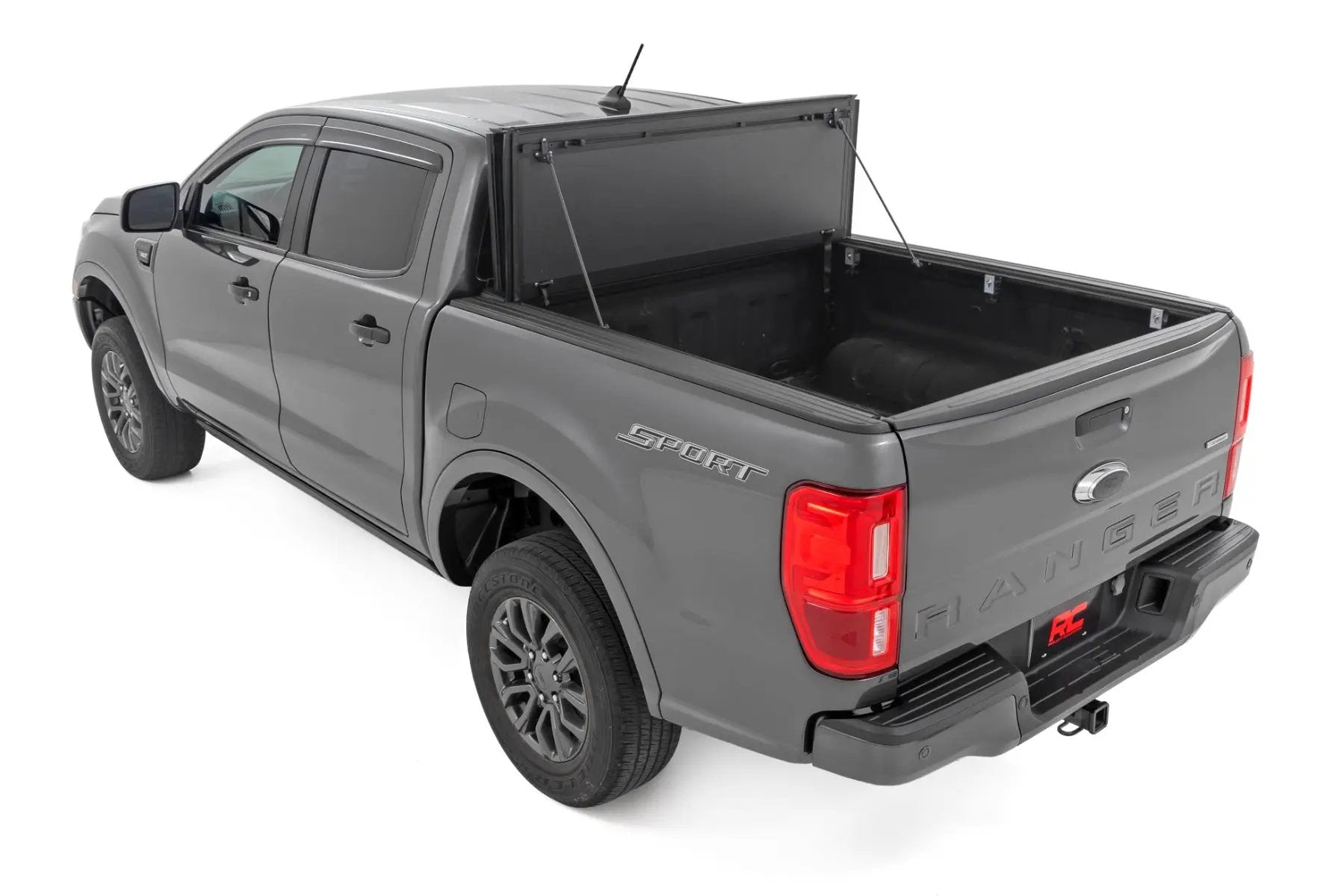 Hard Tri-Fold Flip Up Bed Cover | 5' Bed | Ford Ranger 2WD/4WD (2019-2023) by Rough Country