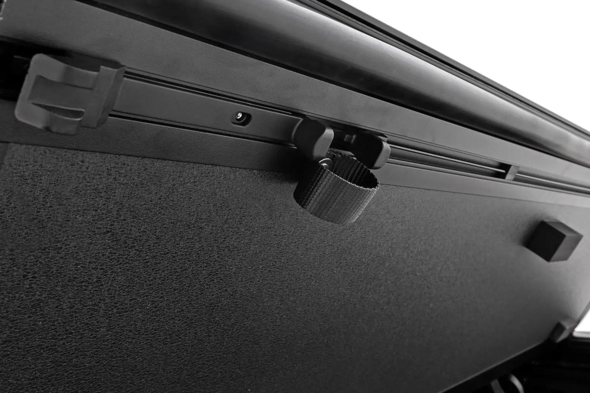 Hard Tri-Fold Flip Up Bed Cover | 5' Bed | Jeep Gladiator JT 4WD (2020-2026) by Rough Country