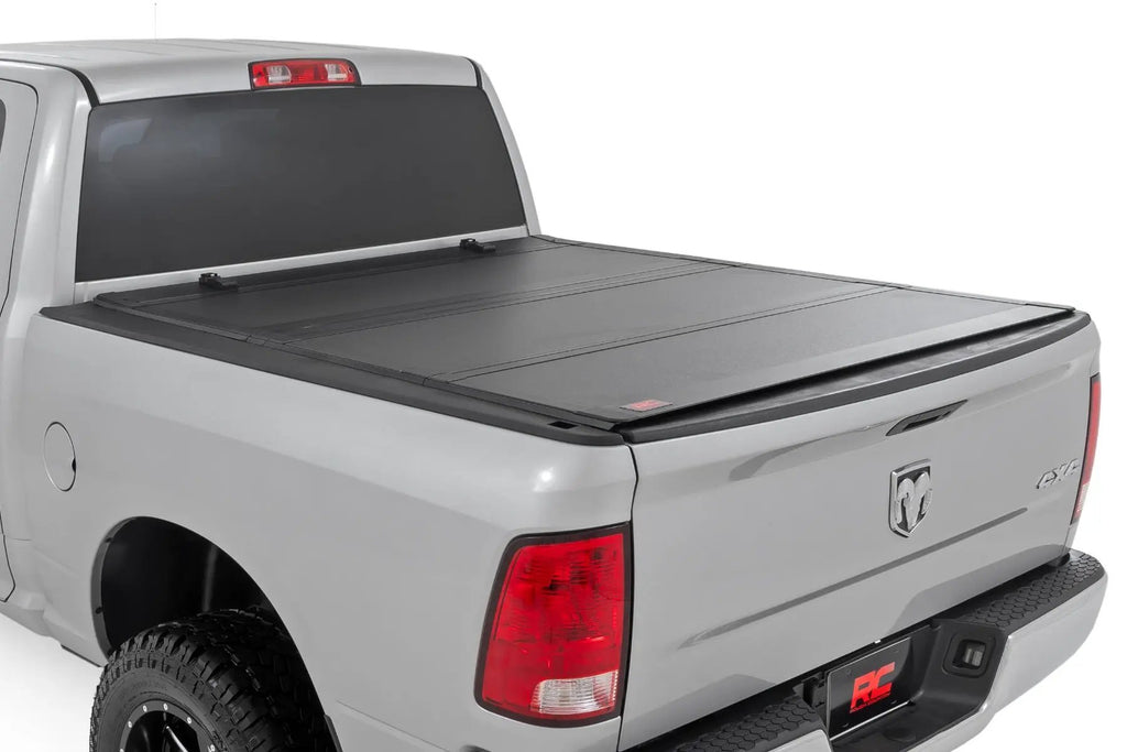 Hard Tri-Fold Flip Up Bed Cover | 6'4" Bed | Ram 1500/2500/3500 (10-26 & Classic) by Rough Country