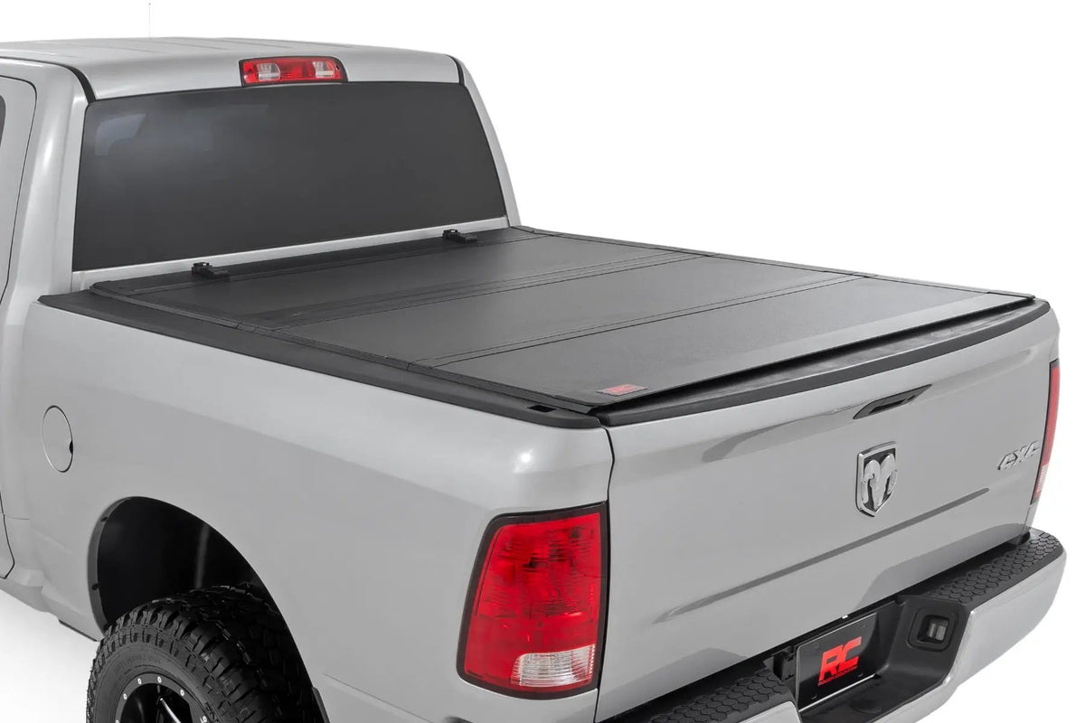 Hard Tri-Fold Flip Up Bed Cover | 6'4" Bed | Ram 1500/2500/3500 (10-26 & Classic) by Rough Country