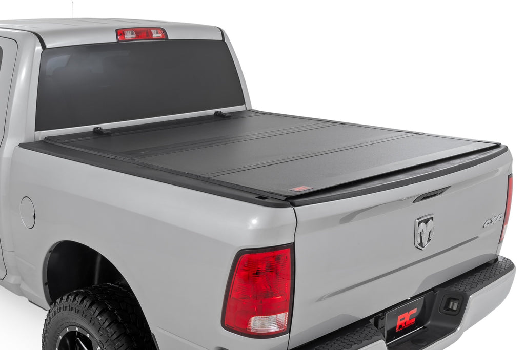 Hard Tri-Fold Flip Up Bed Cover | 6'4" Bed | Ram 1500/2500/3500 (10-26 & Classic) by Rough Country