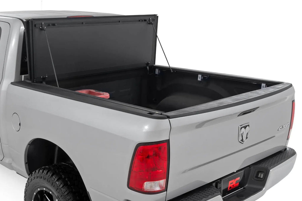 Hard Tri-Fold Flip Up Bed Cover | 6'4" Bed | Ram 1500/2500/3500 (10-26 & Classic) by Rough Country