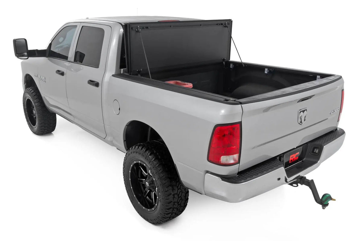 Hard Tri-Fold Flip Up Bed Cover | 6'4" Bed | Ram 1500/2500/3500 (10-26 & Classic) by Rough Country