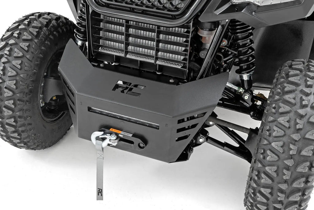 Winch Plate | 4500-LB Winch | 10" Black Slimline | Honda Pioneer 520 by Rough Country