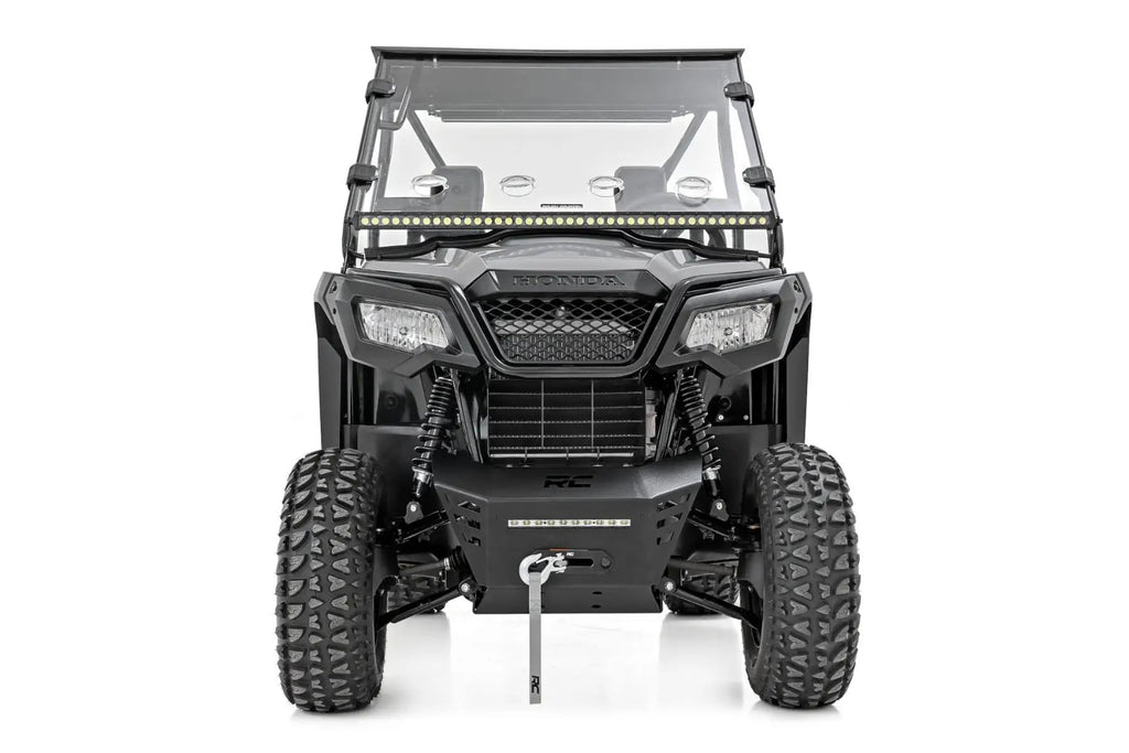 Winch Plate | 4500-LB Winch | 10" Black Slimline | Honda Pioneer 520 by Rough Country