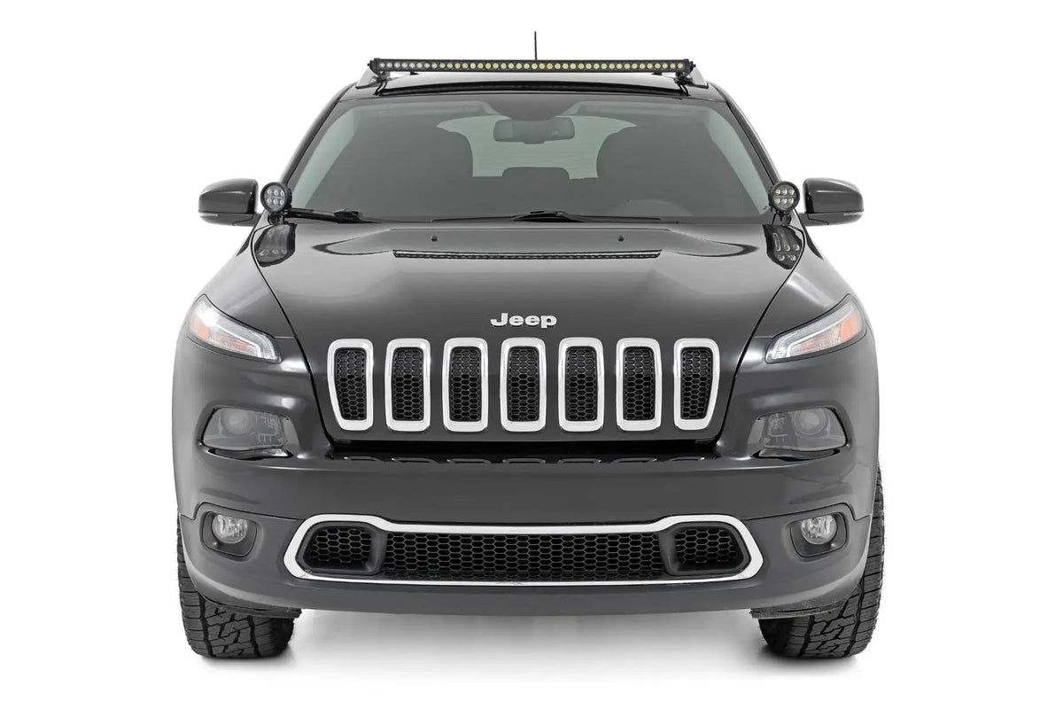 LED Light Kit | Roof Mount | 40" Black Single Row | Jeep Cherokee KL (14-23)