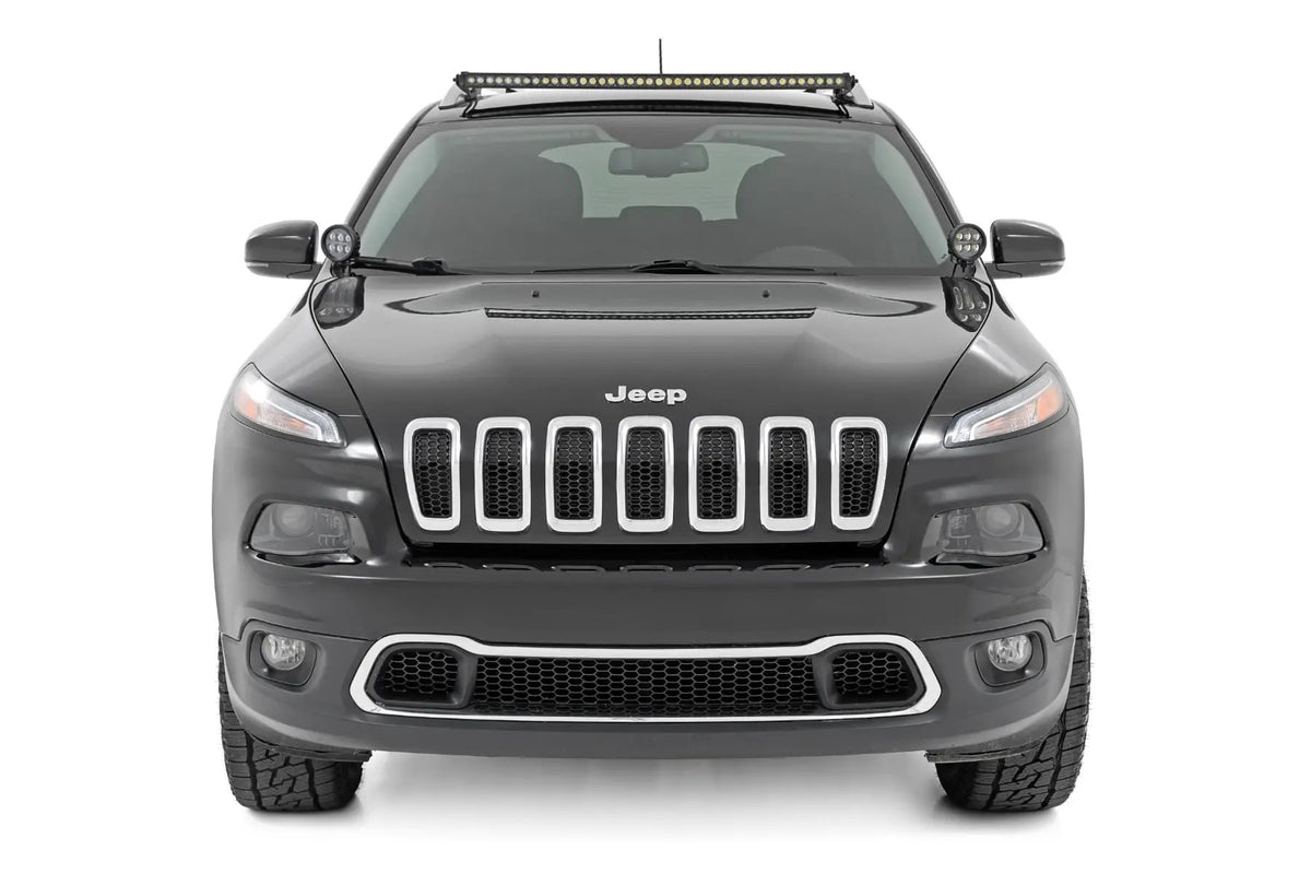 LED Light Kit | Roof Mount | 40" Black Single Row | Jeep Cherokee KL (14-23)