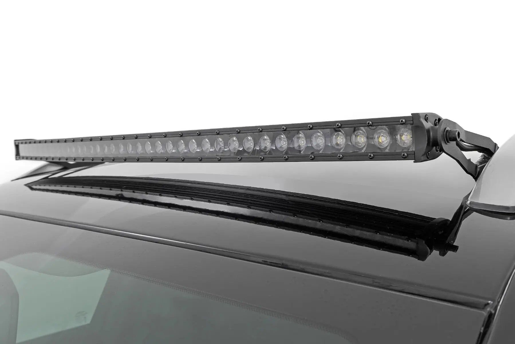 LED Light Kit | Roof Mount | 40" Black Single Row | Jeep Cherokee KL (14-23) by Rough Country